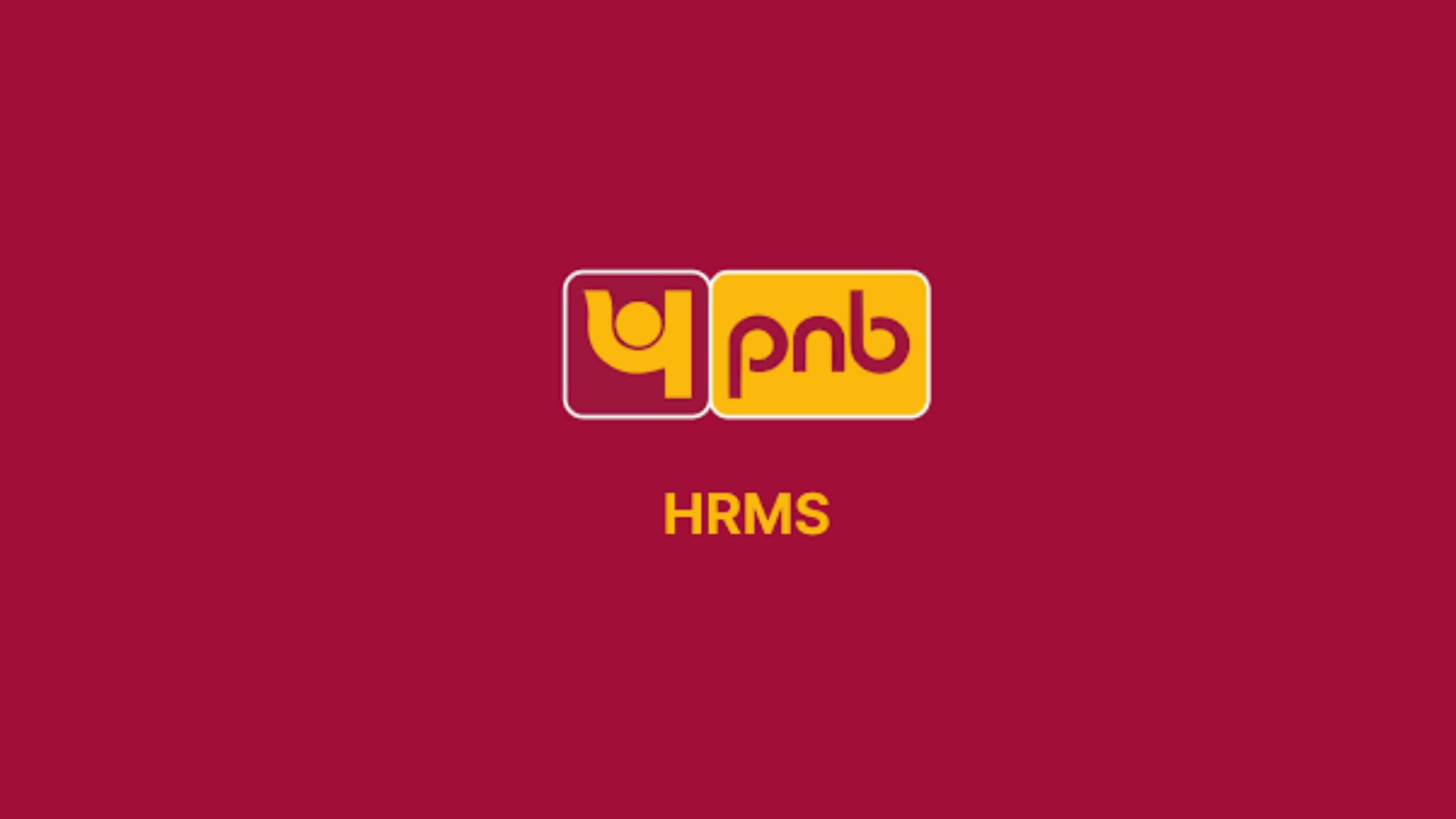 PNB HRMS 2.0 Login